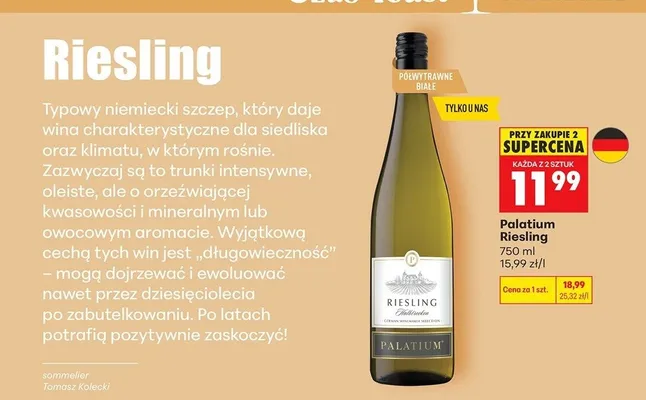 Wino Riesling promocja w Biedronka