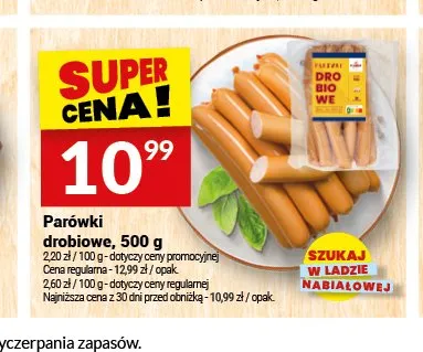 Parówki drobiowe promocja w Twój Market
