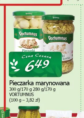 Pieczarka marynowana Vortumnus promocja w CEZAR Delikatesy