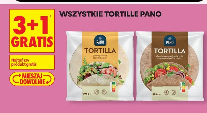 Tortilla pszenna promocja w Biedronka