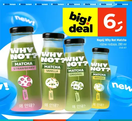 Napój Why Not Matcha Strawberry promocja w Dealz