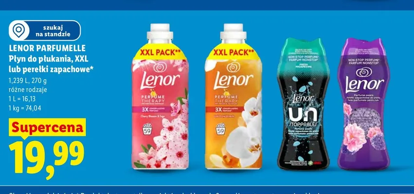 Płyn do płukania Lenor Perfume Therapy Cherry Blossom & Sage promocja w Lidl