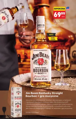 Whiskey Jim Beam Kentucky Straight Bourbon + gra muzyczna promocja w Biedronka