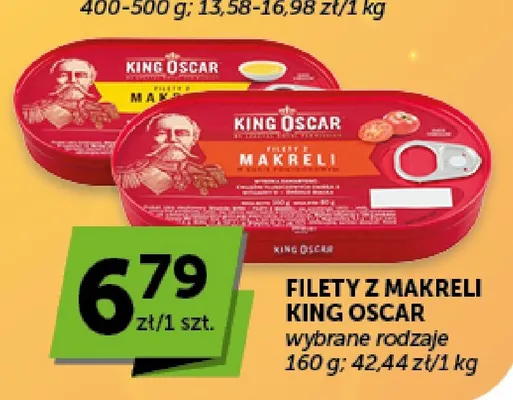 Filety z makreli w sosie pomidorowym King Oscar promocja w Euro Sklep
