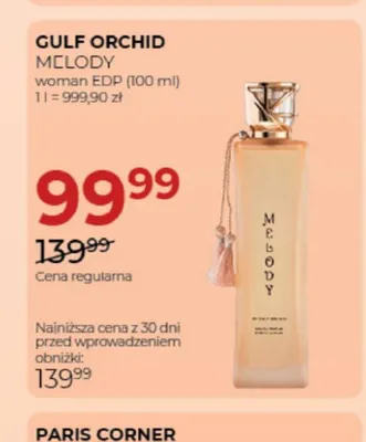 Woda perfumowana damska Gulf Orchid Melody promocja w Drogerie Jawa