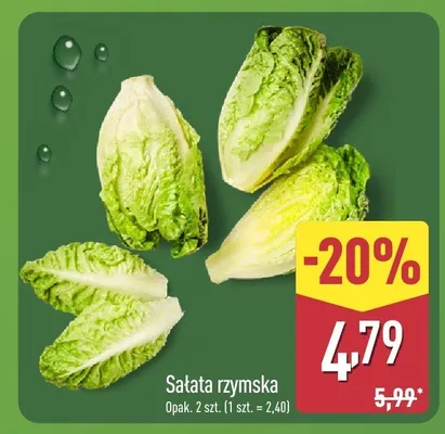 Sałata rzymska promocja w Aldi