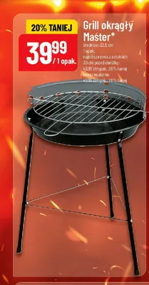 Grill okrągły Master promocja w POLOmarket