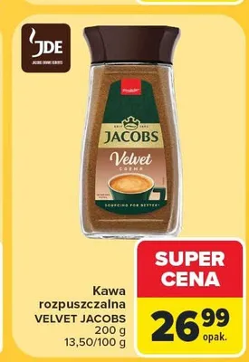 Kawa rozpuszczalna Jacobs Velvet promocja w Carrefour