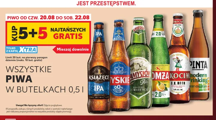 Piwo bezalkoholowe Tyskie promocja w Kaufland