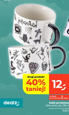 Kubek porcelanowy Halloween 360 ml promocja w Dealz