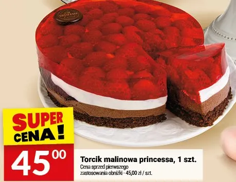 Torcik malinowa princessa promocja w Twój Market