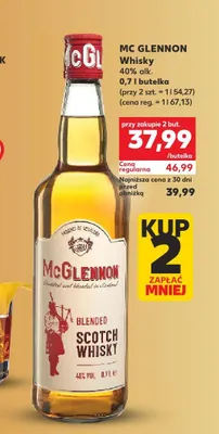 Whisky Mc Glennon promocja w Kaufland