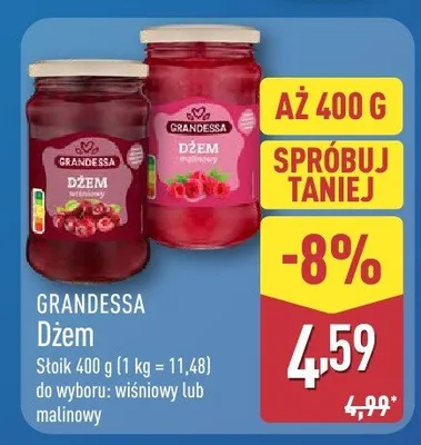 Dżem malinowy promocja w Aldi