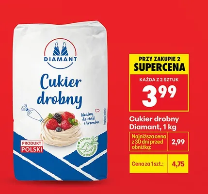 Cukier drobny produkt polski promocja w Biedronka