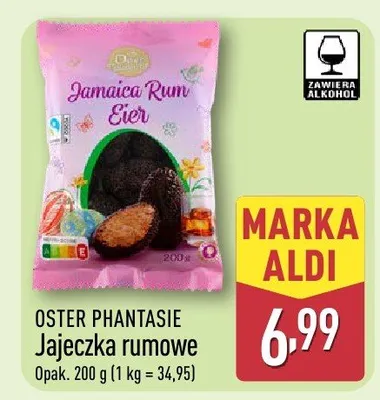 Jajeczka rumowe promocja w Aldi