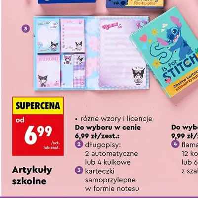 Karteczki samoprzylepne w formie notesu promocja w Biedronka