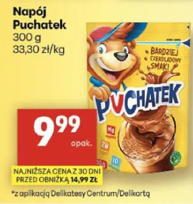 Napój Puchatek promocja w Delikatesy Centrum