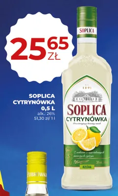 Cytrynówka Soplica 26% promocja w Duży Ben