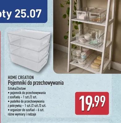 Pojemniki do przechowywania Home Creation promocja w Aldi