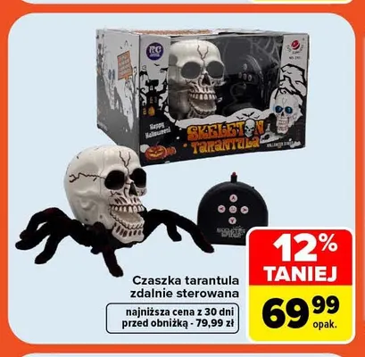 Czaszka tarantula zdalnie sterowana promocja w Carrefour