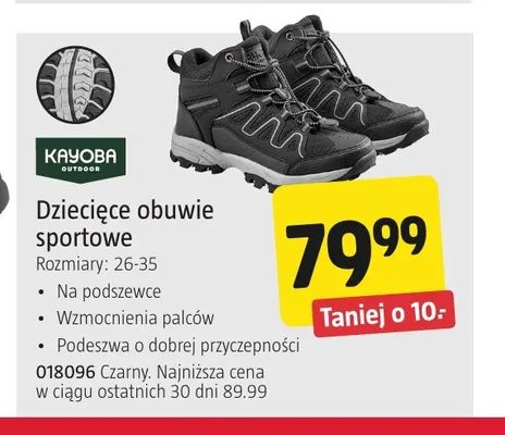 Dziecięce obuwie sportowe Kayoba Outdoor promocja w Jula