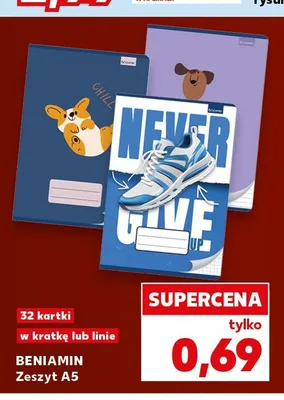 Zeszyt A5 Beniamin 32 kartki promocja w Kaufland