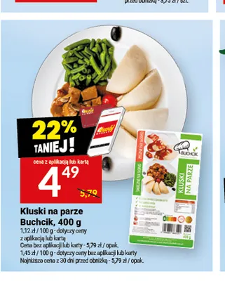 Kluski na parze Buchcik promocja w Twój Market