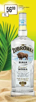Wódka Żubrówka Biała promocja w Dino