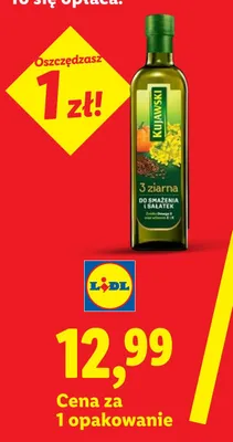 Olej Kujawski 3 ziarna promocja w Lidl