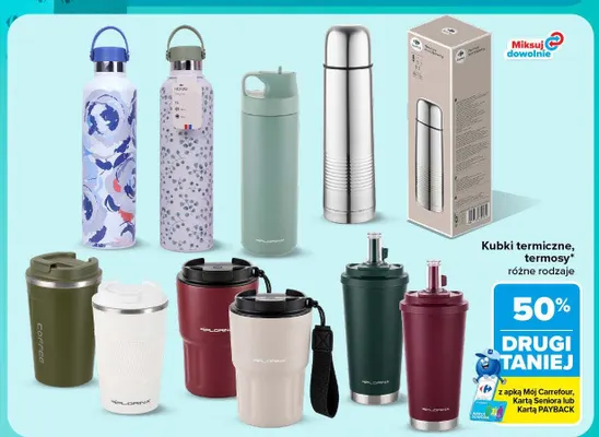 Kubki termiczne promocja w Carrefour Market