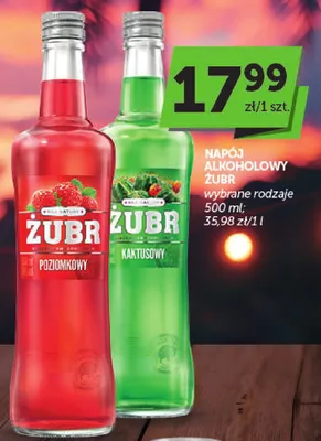 Napój alkoholowy Żubr poziomkowy promocja w ABC