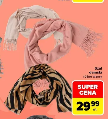 Szal damski promocja w Carrefour