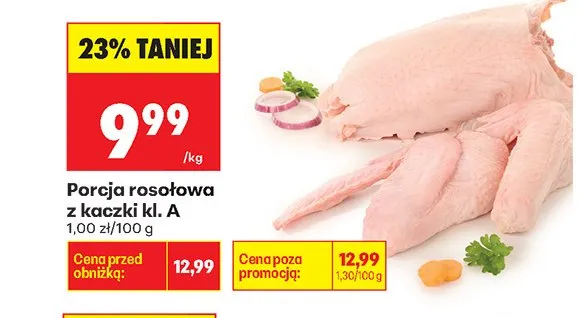 Porcja rosołowa z kaczki kl. A promocja w Biedronka