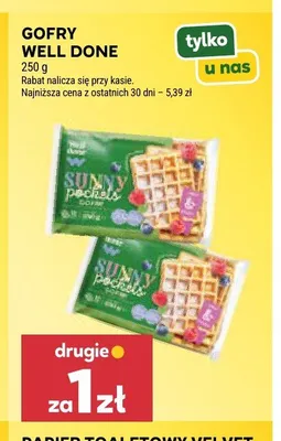 Gofry Well Done promocja w Stokrotka