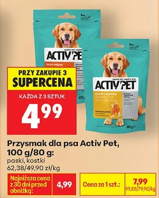 Przysmak dla psa kostki promocja w Biedronka