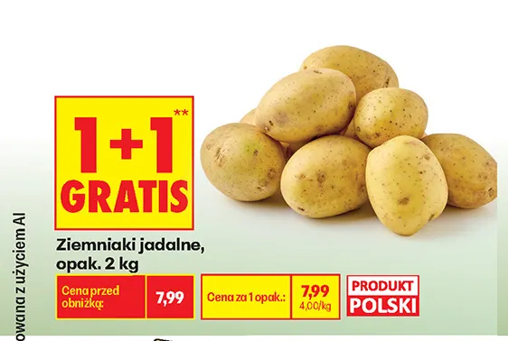 Ziemniaki jadalne polskie promocja w Biedronka