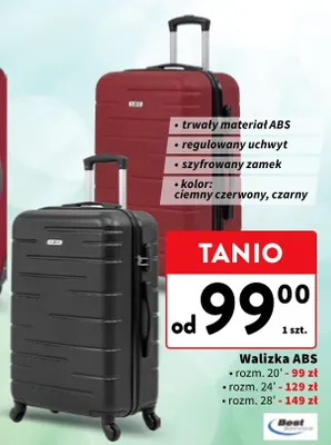 Walizka ABS rozmiar 24 promocja w Intermarche