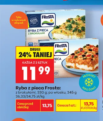 Ryba z pieca Frosta po włosku promocja w Biedronka