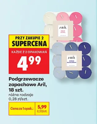 Podgrzewacze zapachowe Aril promocja w Biedronka