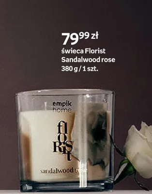 Świeca Florist Sandalwood rose promocja w Empik