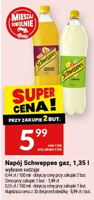 Napój gazowany Schweppes Orange Passion promocja w Twój Market