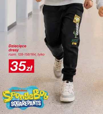 Dresy dziecięce SpongeBob rozm. 128-158/164 promocja w KiK
