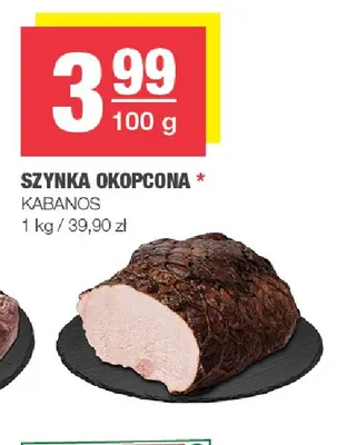 Szynka okopcona Kabanos promocja w SPAR