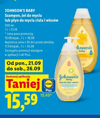 Szampon Johnson's Baby promocja w Lidl