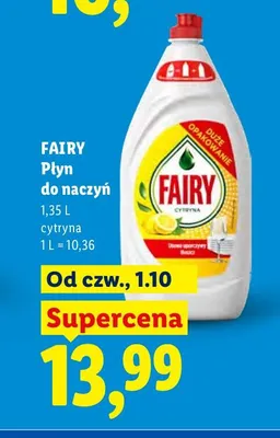 Płyn do naczyń cytryna Fairy promocja w Lidl