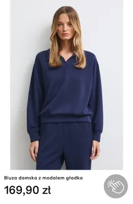 Bluza damska z modalem gładka promocja w Medicine