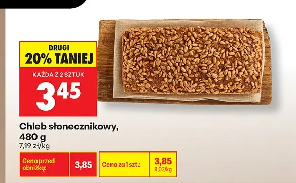Chleb słonecznikowy promocja w Biedronka