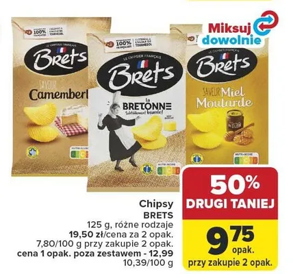 Chipsy Brets promocja w Carrefour