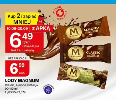 Lody Magnum Classic promocja w Chorten