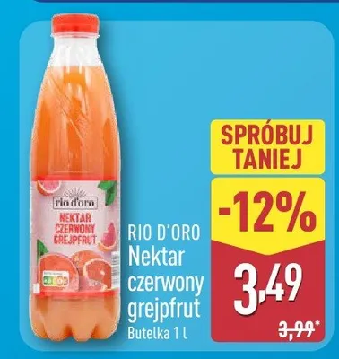 Nektar czerwony grejpfrut promocja w Aldi